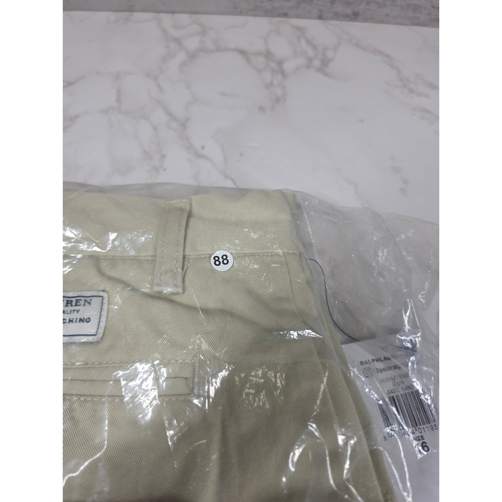 Polo Ralph Lauren Kids Khaki Chino Shorts Basic Sand Size 16 NWT 323552483001 - Picture 7 of 7